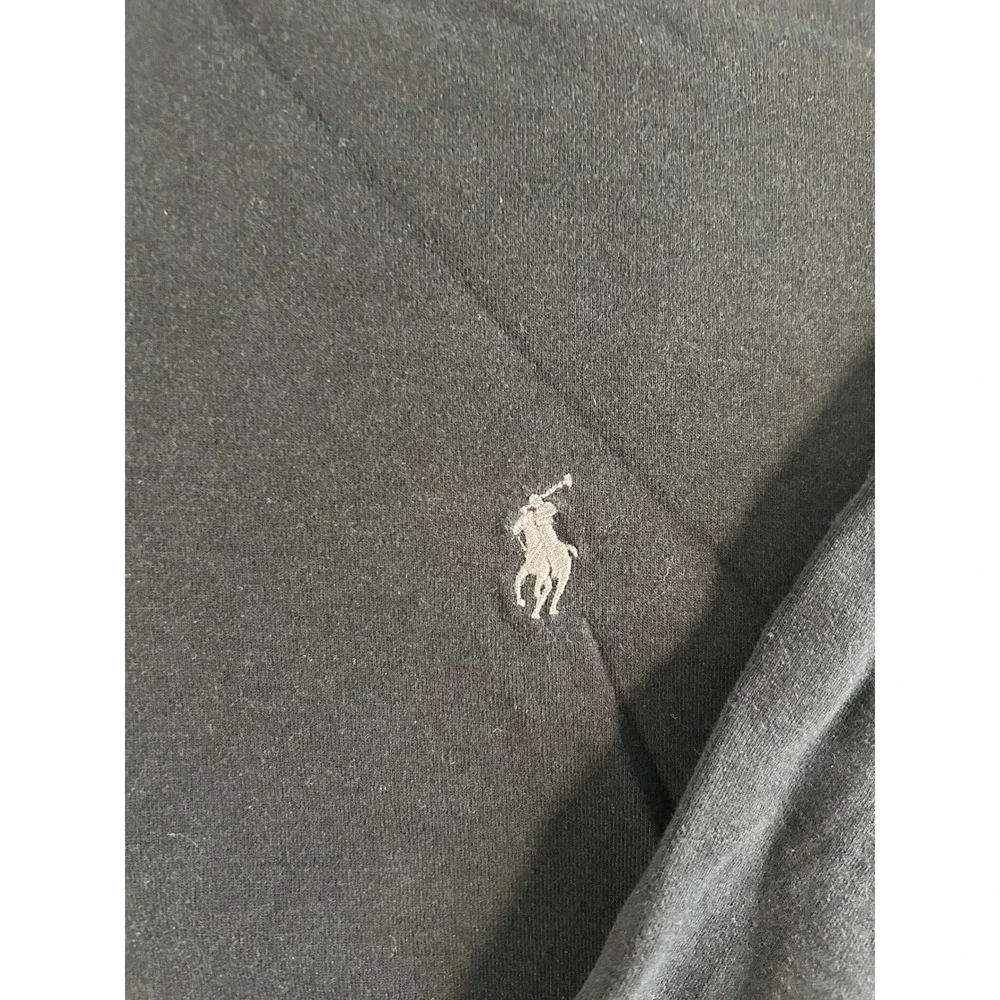 Polo Ralph Lauren Quarter Zip Pullover Mens‎ 3XB Black Long Sleeve Big Tall Pony